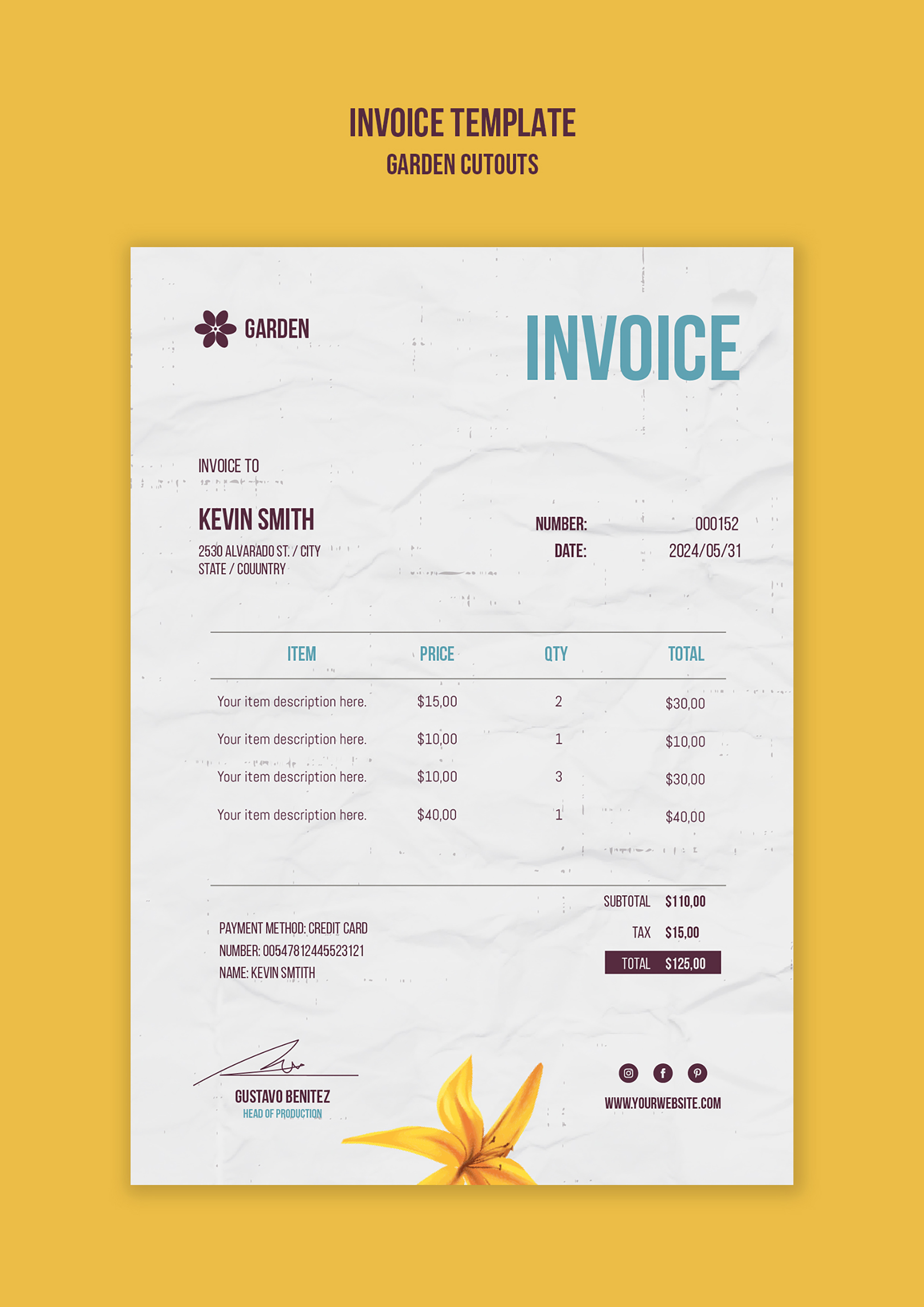 Agency Minimal Invoice
