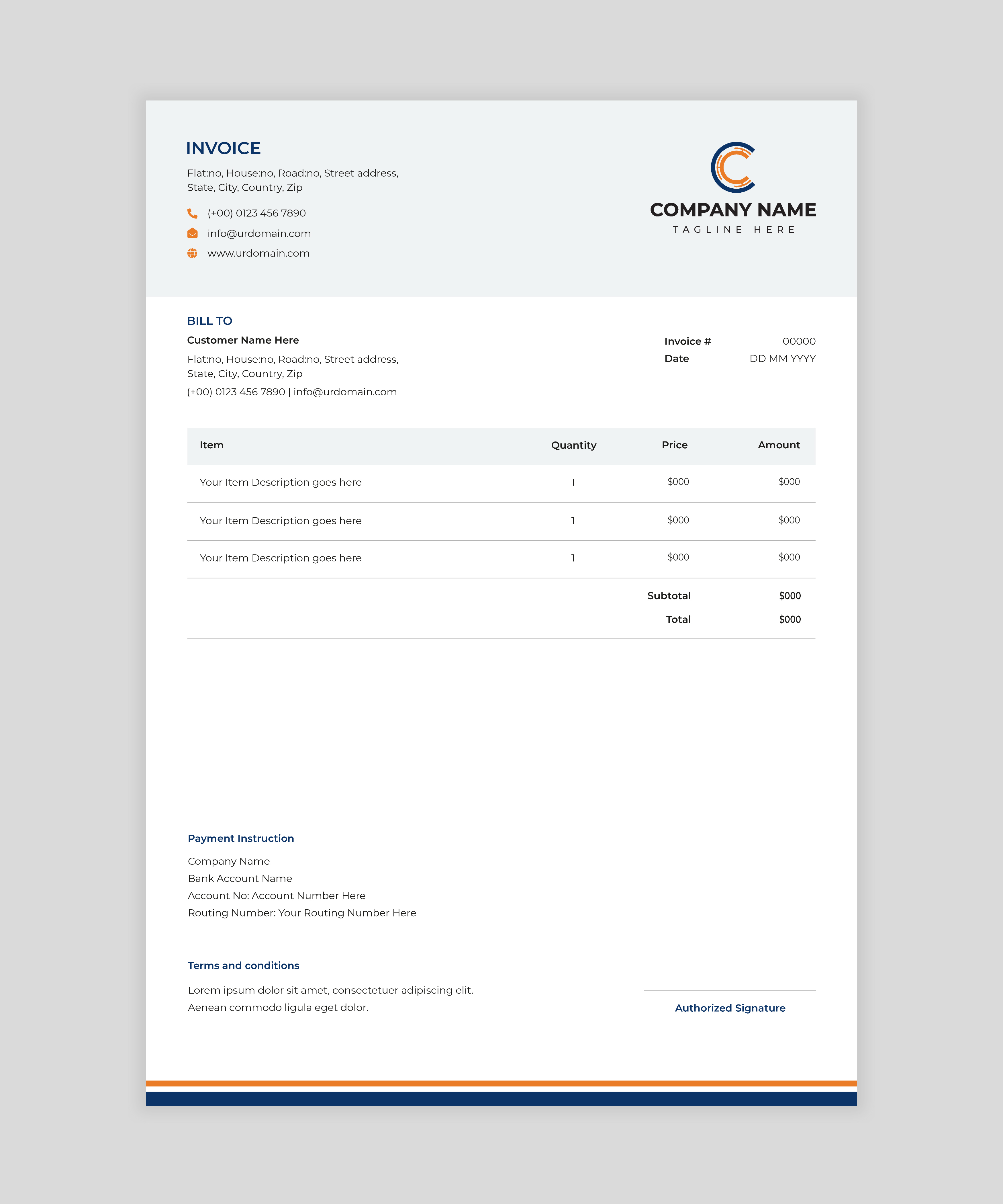 Corporate Invoice