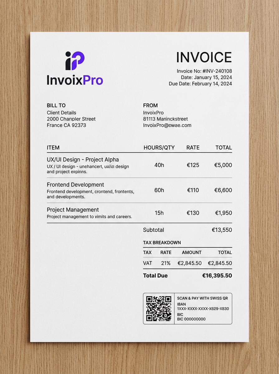 Agency Minimal Invoice