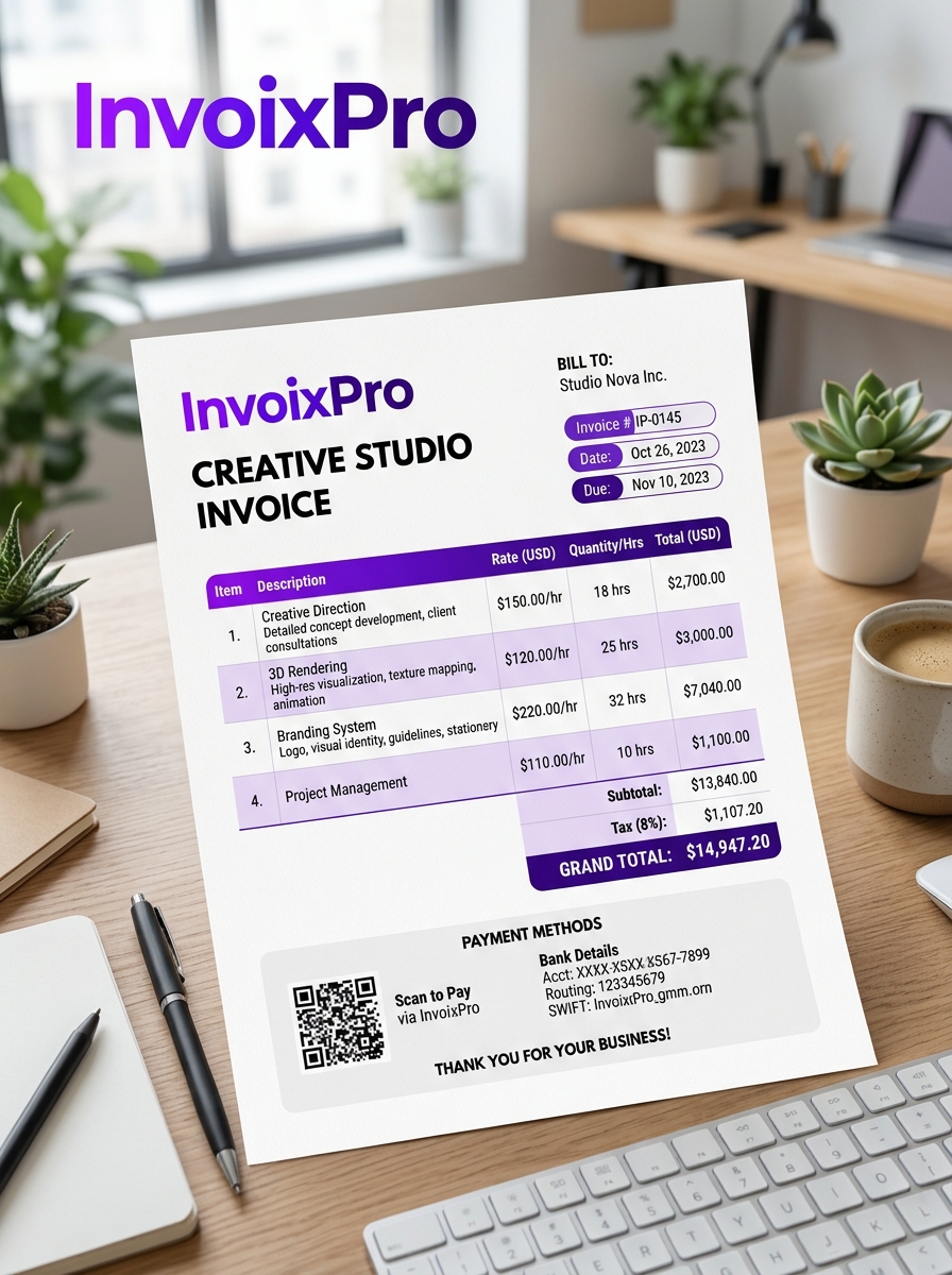 Creative Studio Invoice