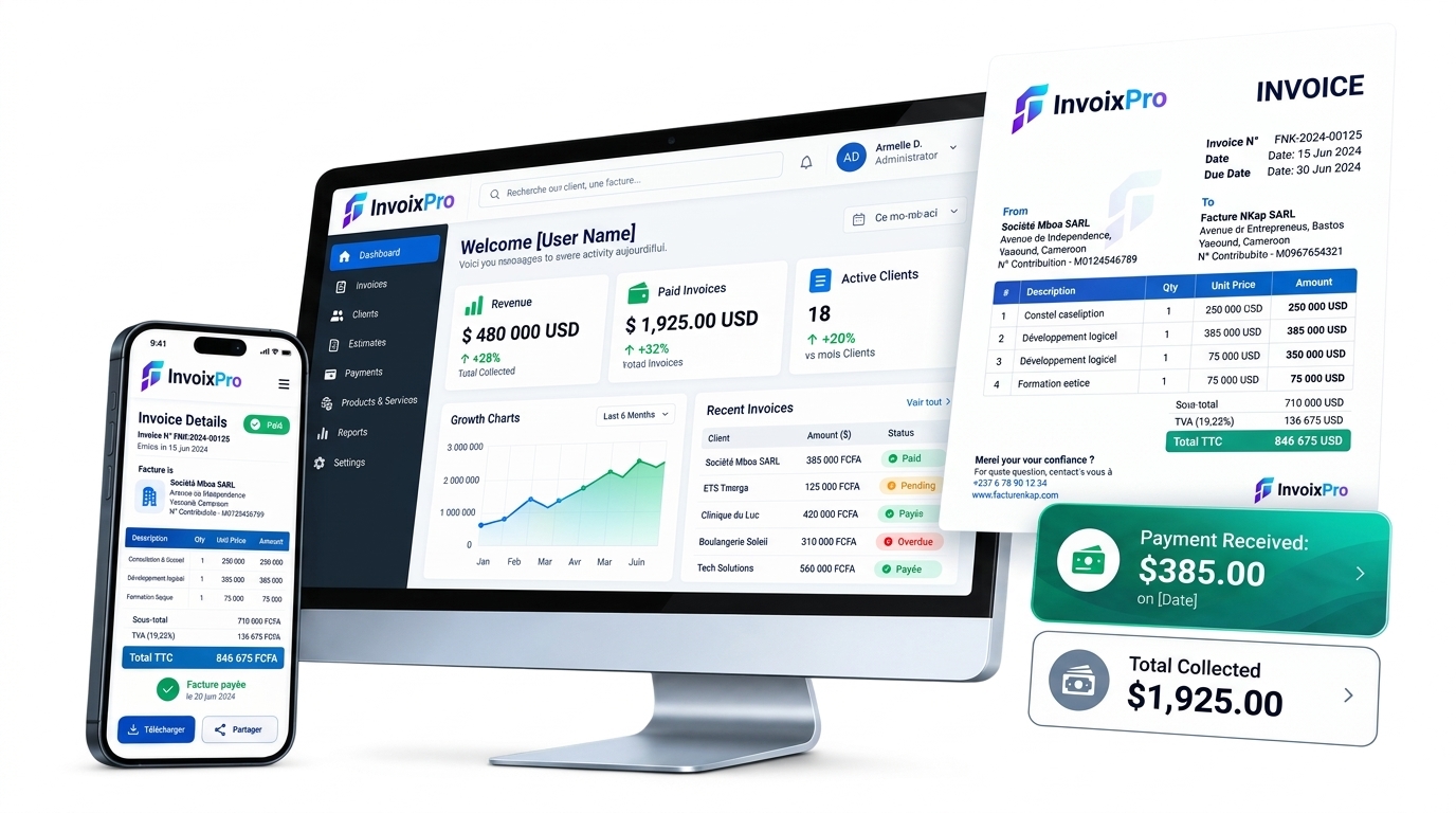 InvoixPro Dashboard